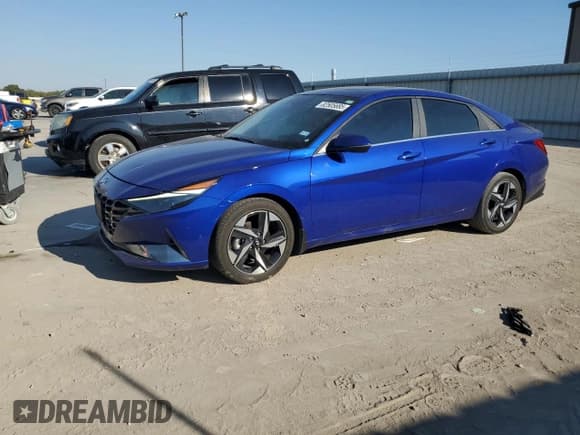 ✅ 2023 Hyundai Elantra Limited • VIN: KMHLP4AG1PU494055 • Lot: 82505685. Listed on Copart with 58,895 mi. Free auction sales archive from the USA and detailed vehicle history report at DreamBid. Image 1.