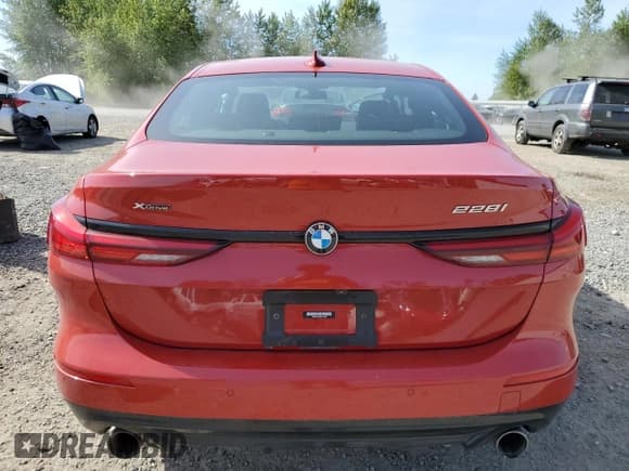 ✅ 2022 BMW 2 Series 228i xDrive • VIN: WBA73AK03N7K51406 • Lot: 54743834. Listed on Copart with 20,065 mi. Free auction sales archive from the USA and detailed vehicle history report at DreamBid. Image 6.