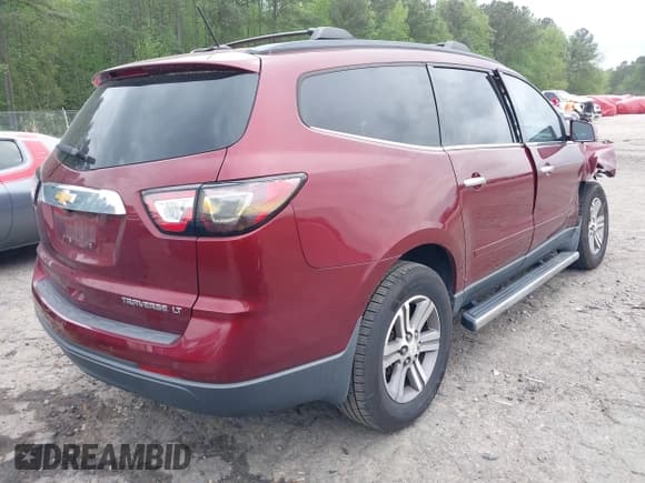 ✅ 2015 Chevrolet Traverse LT • VIN: 1GNKRHKD6FJ234568 • Lot: 42042516. Listed on IAAI with 151,436 mi. Free auction sales archive from the USA and detailed vehicle history report at DreamBid. Image 4.