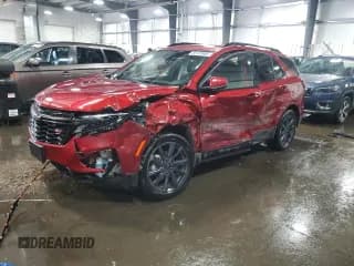 ✅ 2024 Chevrolet Equinox RS • VIN: 3GNAXWEG2RS142002 • Лот: 80723965. Опубликован ранее на Copart с пробегом 19 311 миль. Бесплатный доступ к архиву аукционных продаж из США и подробный отчёт об истории автомобиля на DreamBid. Изображение 1.