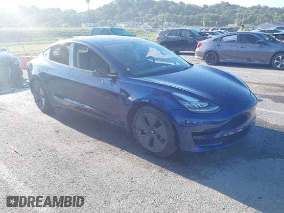 ✅ 2022 Tesla Model 3 Long Range • VIN: 5YJ3E1EB1NF297853 • Lot: 43033463. Listed on IAAI with 50,283 mi. Free auction sales archive from the USA and detailed vehicle history report at DreamBid. Image 1.