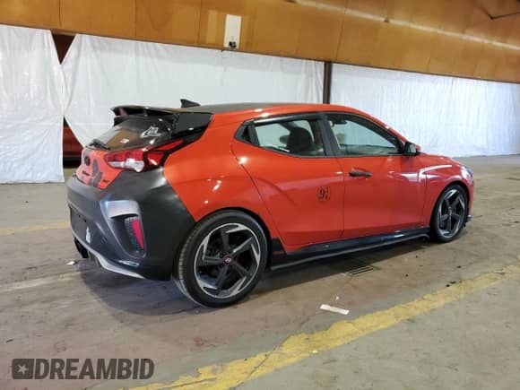 2020 Hyundai Veloster Turbo Ultimate z VIN KMHTH6AB1LU029640, wystawiony jako Copart lot #70269854 z przebiegiem 52 456 mil mil oraz Szkoda całkowita • Salvage title. Historia ofert i sprzedaży dostępna na DreamBid. Obrazek 3.