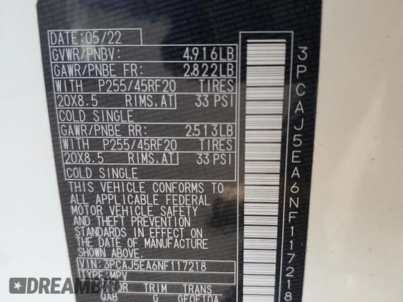 ✅ 2022 Infiniti QX50 Sensory • VIN: 3PCAJ5EA6NF117218 • Лот: 75368184. Опубликован ранее на Copart с пробегом 23 533 миль. Бесплатный доступ к архиву аукционных продаж из США и подробный отчёт об истории автомобиля на DreamBid. Изображение 14.