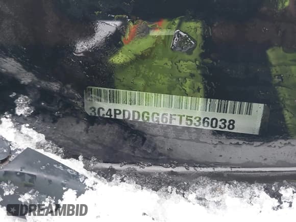 ✅ 2015 Dodge Journey Crossroad • VIN: 3C4PDDGG6FT536038 • Lot: 41228626. Listed on IAAI with Not provided. Free auction sales archive from the USA and detailed vehicle history report at DreamBid. Image 9.