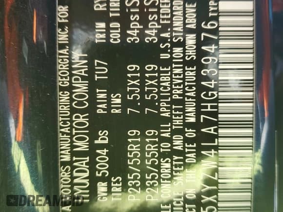 ✅ 2017 Hyundai Santa Fe Ultimate • VIN: 5XYZW4LA7HG439476 • Лот: 41619294. Опубликован ранее на Copart с пробегом 148 368 миль. Бесплатный доступ к архиву аукционных продаж из США и подробный отчёт об истории автомобиля на DreamBid. Изображение 14.