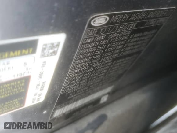 ✅ 2018 Land Rover Discovery HSE Luxury • VIN: SALRT2RKXJA055316 • Lot: 68126875. Listed on Copart with 127,719 mi. Free auction sales archive from the USA and detailed vehicle history report at DreamBid. Image 13.