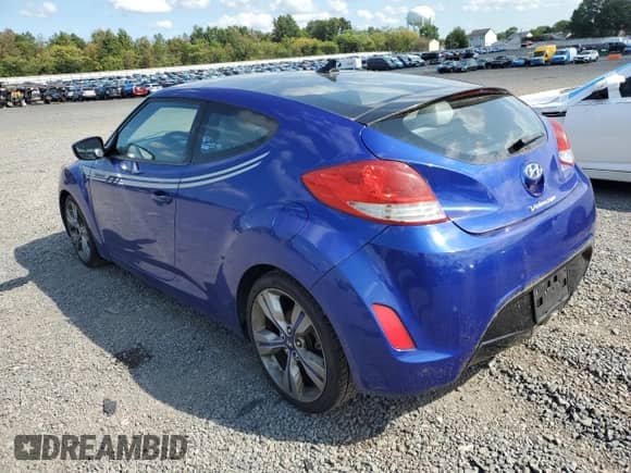 2012 Hyundai Veloster w/Gray Int с VIN KMHTC6AD6CU020755, выставлен на аукционе Copart как лот 71871845 с пробегом 114 951 миль миль и Чистый • Clean title. История ставок и продаж доступна на DreamBid. Изображение 2.