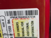 ✅ 2014 Ford Explorer XLT • VIN: 1FM5K7D84EGC47234 • Lot: 42165805. Wystawiony na IAAI z przebiegiem 166 452 mil. Bezpłatny archiwum sprzedaży aukcyjnych z USA i szczegółowy raport historii pojazdu na DreamBid. Zdjęcie 9.