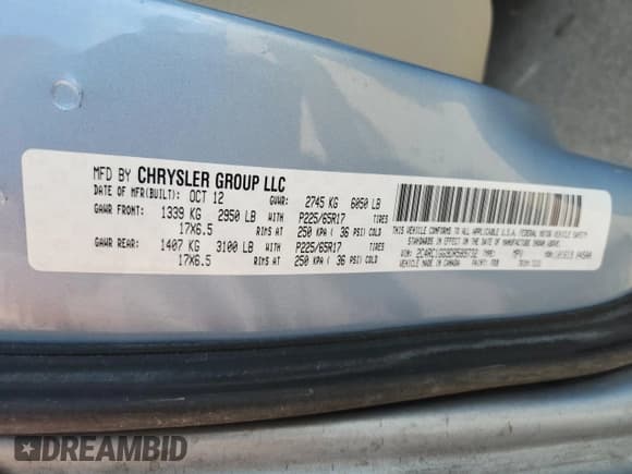 ✅ 2013 Chrysler Town & Country Limited • VIN: 2C4RC1GG9DR589732 • Lot: 70097055. Wystawiony na Copart z przebiegiem 461 098 mil. Bezpłatny archiwum sprzedaży aukcyjnych z USA i szczegółowy raport historii pojazdu na DreamBid. Zdjęcie 14.