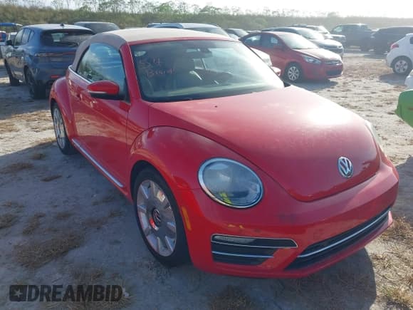 ✅ 2017 Volkswagen Beetle S • VIN: 3VW517AT8HM813838 • Lot: 40667902. Listed on IAAI with Not provided. Free auction sales archive from the USA and detailed vehicle history report at DreamBid. Image 1.