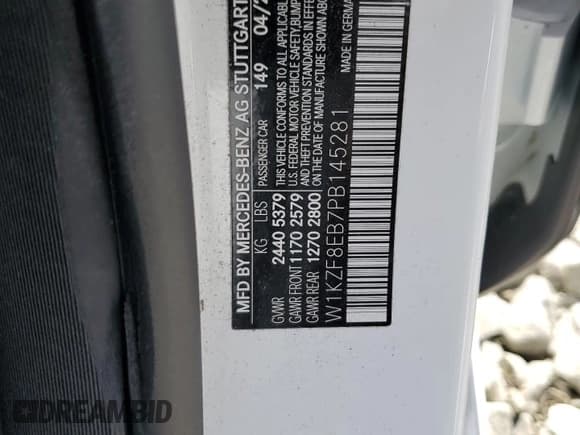 ✅ 2023 Mercedes-Benz E 350 • VIN: W1KZF8EB7PB145281 • Lot: 80537155. Wystawiony na Copart z przebiegiem 30 256 mil. Bezpłatny archiwum sprzedaży aukcyjnych z USA i szczegółowy raport historii pojazdu na DreamBid. Zdjęcie 12.