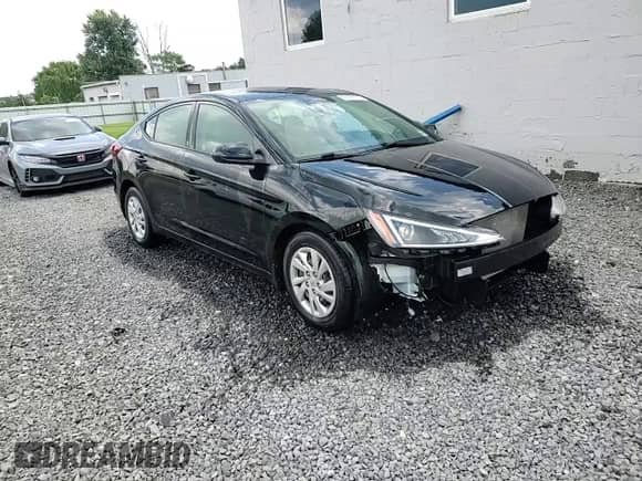 2020 Hyundai Elantra SE with VIN 5NPD74LF1LH616690, listed as a Copart auction lot 60151175 with 27,235 mi miles and Salvage title. Bid and sale history available at DreamBid. Image 14.