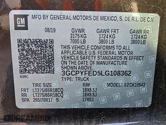 ✅ 2020 Chevrolet Silverado 1500 LT Trail Boss • VIN: 3GCPYFED5LG108362 • Lot: 95988525. Wystawiony na Copart z przebiegiem 78 061 mil. Bezpłatny archiwum sprzedaży aukcyjnych z USA i szczegółowy raport historii pojazdu na DreamBid. Zdjęcie 12.