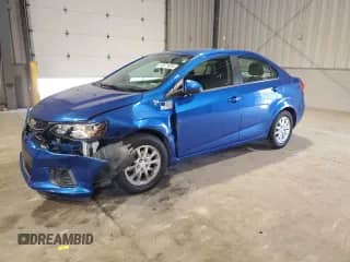 2020 Chevrolet Sonic LT with VIN 1G1JD5SB6L4110111, listed as a Copart auction lot 70371925 with 43,445 mi miles and Salvage title. Bid and sale history available at DreamBid. Image 1.