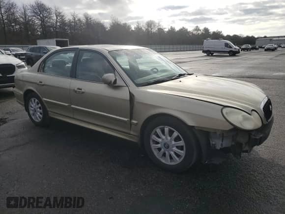2003 Hyundai Sonata GLS with VIN KMHWF35H23A803752, listed as a Copart auction lot 79953044 with 105,538 mi miles and Salvage title. Bid and sale history available at DreamBid. Image 4.