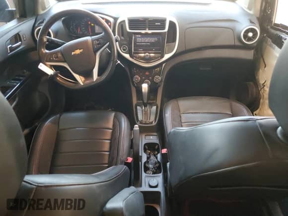2020 Chevrolet Sonic Premier with VIN 1G1JF6SB9L4100446, listed as a Copart auction lot 87485154 with 84,883 mi miles and Salvage title. Bid and sale history available at DreamBid. Image 8.
