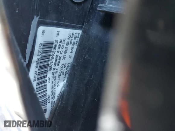 ✅ 2004 Dodge 1500 SLT • VIN: 1D7HA18D04S732688 • Лот: 89933965. Опубликован ранее на Copart с пробегом 319 242 миль. Бесплатный доступ к архиву аукционных продаж из США и подробный отчёт об истории автомобиля на DreamBid. Изображение 12.