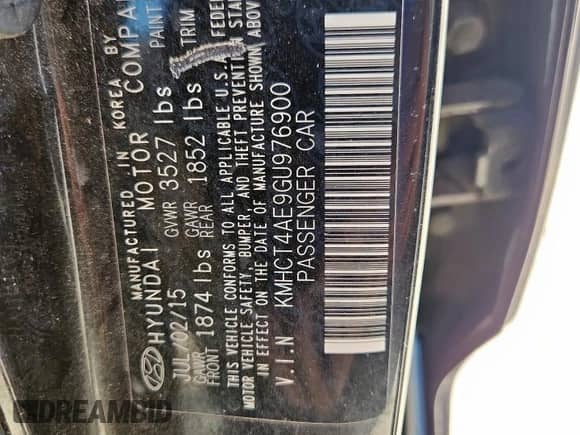 2016 Hyundai Accent SE z VIN KMHCT4AE9GU976900, wystawiony jako Copart lot #85532945 z przebiegiem 50 501 mil mil oraz Szkoda całkowita • Salvage title. Historia ofert i sprzedaży dostępna na DreamBid. Obrazek 12.