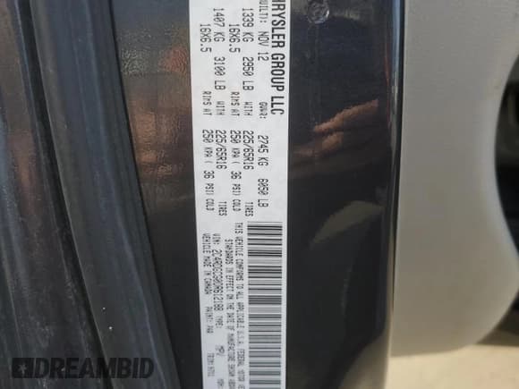 ✅ 2013 Dodge Grand Caravan SXT • VIN: 2C4RDGCG0DR612188 • Лот: 89583455. Опубликован ранее на Copart с пробегом 189 498 миль. Бесплатный доступ к архиву аукционных продаж из США и подробный отчёт об истории автомобиля на DreamBid. Изображение 13.