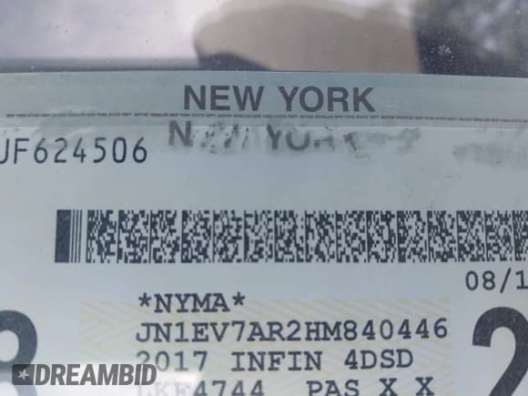 ✅ 2017 Infiniti Q50 Premium • VIN: JN1EV7AR2HM840446 • Лот: 42594735. Опубликован ранее на IAAI с пробегом 88 458 миль. Бесплатный доступ к архиву аукционных продаж из США и подробный отчёт об истории автомобиля на DreamBid. Изображение 17.