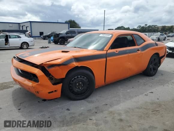 2014 Dodge Challenger R/T 100th Anniversary Appearance with VIN 2C3CDYBT5EH205490, listed as a Copart auction lot 72659394 with 92,713 mi miles and Salvage title. Bid and sale history available at DreamBid. Image 1.