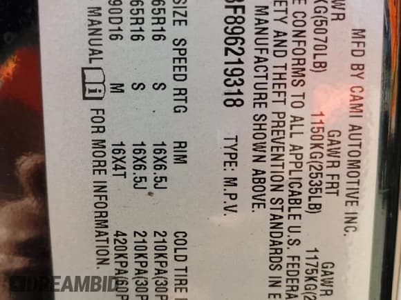 ✅ 2009 Chevrolet Equinox LS • VIN: 2CNDL13F896219318 • Лот: 43413415. Опубликован ранее на Copart с пробегом 158 976 миль. Бесплатный доступ к архиву аукционных продаж из США и подробный отчёт об истории автомобиля на DreamBid. Изображение 15.