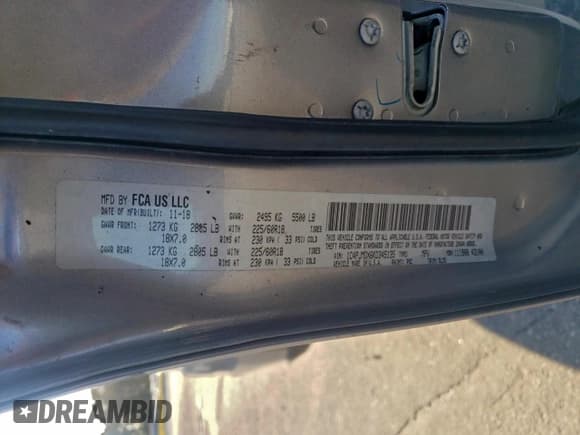 ✅ 2019 Jeep Cherokee Limited • VIN: 1C4PJMDX6KD345135 • Lot: 93996845. Listed on Copart with 167,649 mi. Free auction sales archive from the USA and detailed vehicle history report at DreamBid. Image 13.