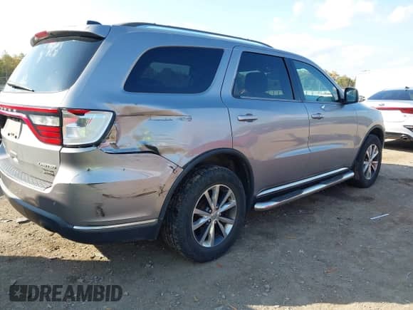 2016 Dodge Durango Limited with VIN 1C4RDJDG5GC340844, listed as a IAAI auction lot 43463794 with 188,265 mi miles and . Bid and sale history available at DreamBid. Image 4.