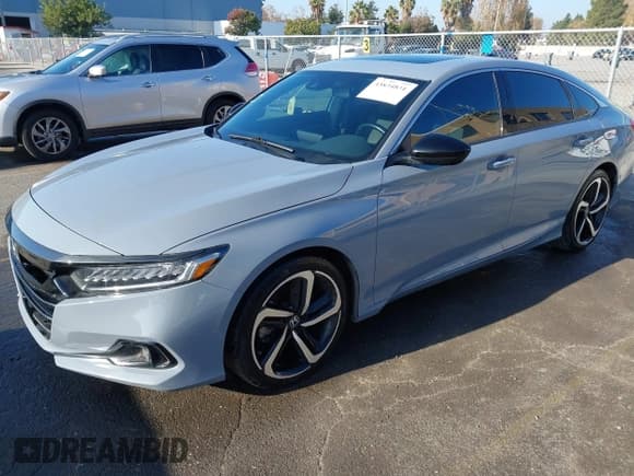 ✅ 2021 Honda Accord Sport • VIN: 1HGCV2F32MA022286 • Lot: 43834831. Listed on IAAI with 63,682 mi. Free auction sales archive from the USA and detailed vehicle history report at DreamBid. Image 2.