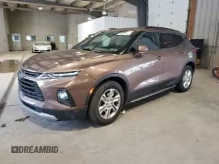 2019 Chevrolet Blazer with VIN 3GNKBGRS1KS596416, listed as a Copart auction lot 68631235 with 42,877 mi miles and Salvage title. Bid and sale history available at DreamBid. Image 1.