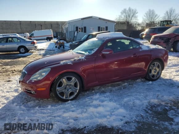 ✅ 2007 Lexus SC 430 • VIN: JTHFN45Y879016081 • Лот: 41605845. Опубликован ранее на Copart с пробегом 160 072 миль. Бесплатный доступ к архиву аукционных продаж из США и подробный отчёт об истории автомобиля на DreamBid. Изображение 1.