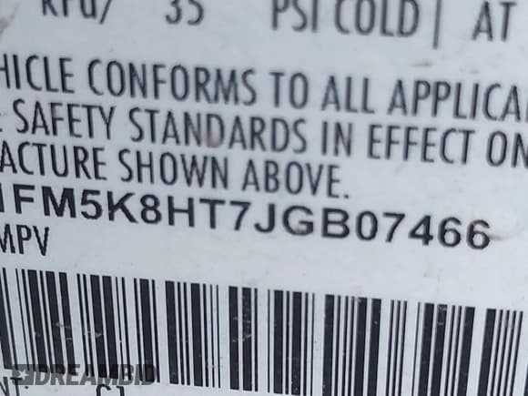 ✅ 2018 Ford Explorer Platinum • VIN: 1FM5K8HT7JGB07466 • Lot: 41674012. Wystawiony na IAAI z przebiegiem 96 780 mil. Bezpłatny archiwum sprzedaży aukcyjnych z USA i szczegółowy raport historii pojazdu na DreamBid. Zdjęcie 9.