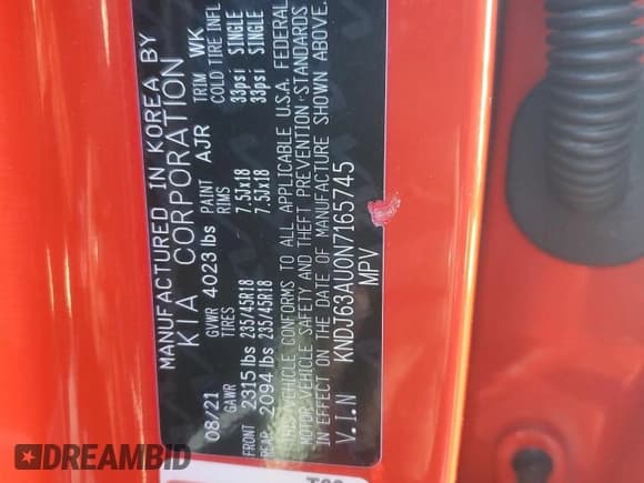 ✅ 2022 Kia Soul GT-Line • VIN: KNDJ63AU0N7165745 • Лот: 80565264. Опубликован ранее на Copart с пробегом 45 317 миль. Бесплатный доступ к архиву аукционных продаж из США и подробный отчёт об истории автомобиля на DreamBid. Изображение 13.