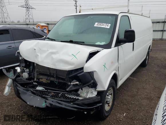 ✅ 2015 Chevrolet Express Cargo • VIN: 1GCWGGCF7F1147871 • Lot: 85934124. Listed on Copart with Not provided. Free auction sales archive from the USA and detailed vehicle history report at DreamBid. Image 1.