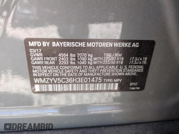 ✅ 2017 MINI Countryman Cooper • VIN: WMZYV5C36H3E01475 • Lot: 61394885. Wystawiony na Copart z przebiegiem 64 653 mil. Bezpłatny archiwum sprzedaży aukcyjnych z USA i szczegółowy raport historii pojazdu na DreamBid. Zdjęcie 13.