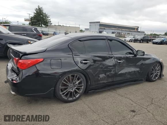 ✅ 2016 Infiniti Q50 Red Sport 400 • VIN: JN1FV7AP1GM421036 • Лот: 57994295. Опубликован ранее на Copart с пробегом 106 500 миль. Бесплатный доступ к архиву аукционных продаж из США и подробный отчёт об истории автомобиля на DreamBid. Изображение 3.