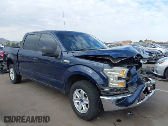 ✅ 2017 Ford F-150 XL • VIN: 1FTEW1CF7HKC20116 • Lot: 43024681. Listed on IAAI with 126,220 mi. Free auction sales archive from the USA and detailed vehicle history report at DreamBid. Image 1.