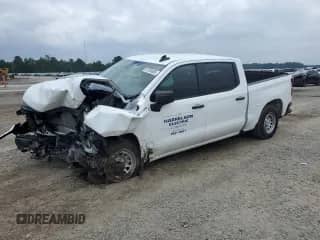 2024 Chevrolet Silverado 1500 Work Truck z VIN 1GCPAAEK9RZ266508, wystawiony jako Copart lot #67930605 z przebiegiem 20 878 mil mil oraz Szkoda całkowita • Salvage title. Historia ofert i sprzedaży dostępna na DreamBid. Obrazek 1.