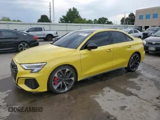 ✅ 2023 Audi S3 Premium Plus • VIN: WAUH3DGY9PA075617 • Lot: 69869524. Listed on Copart with 17,348 mi. Free auction sales archive from the USA and detailed vehicle history report at DreamBid. Image 1.