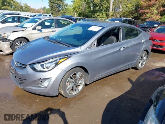 ✅ 2015 Hyundai Elantra SE • VIN: KMHDH4AE8FU381735 • Lot: 43453591. Listed on IAAI with 98,245 mi. Free auction sales archive from the USA and detailed vehicle history report at DreamBid. Image 2.