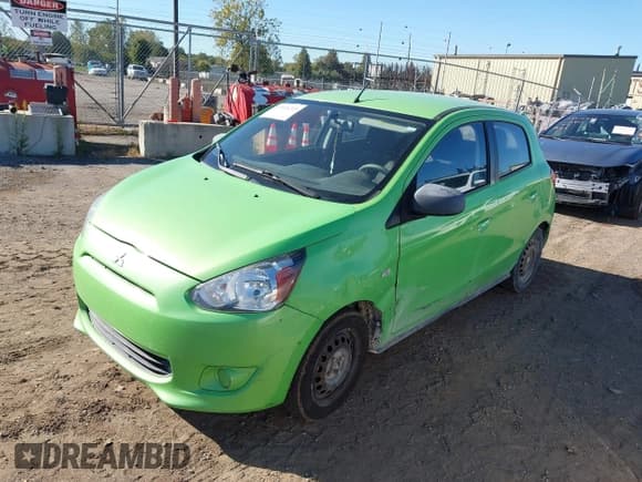 ✅ 2014 Mitsubishi Mirage DE • VIN: ML32A3HJ4EH022843 • Lot: 43416215. Listed on IAAI with 154,326 mi. Free auction sales archive from the USA and detailed vehicle history report at DreamBid. Image 2.