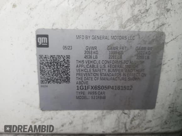 ✅ 2023 Chevrolet Bolt EV 2LT • VIN: 1G1FX6S05P4161512 • Lot: 51911805. Wystawiony na Copart z przebiegiem 37 885 mil. Bezpłatny archiwum sprzedaży aukcyjnych z USA i szczegółowy raport historii pojazdu na DreamBid. Zdjęcie 12.