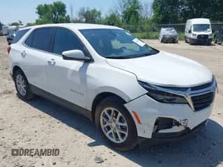 2022 Chevrolet Equinox LT z VIN 3GNAXKEV0NL308979, wystawiony jako IAAI lot #42644106 z przebiegiem 25 116 mil mil oraz . Historia ofert i sprzedaży dostępna na DreamBid. Obrazek 1.