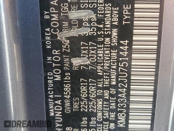 ✅ 2018 Hyundai Tucson SEL • VIN: KM8J33A42JU751444 • Лот: 70808215. Опубликован ранее на Copart с пробегом 160 582 миль. Бесплатный доступ к архиву аукционных продаж из США и подробный отчёт об истории автомобиля на DreamBid. Изображение 13.