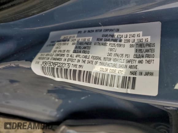 ✅ 2023 Mazda CX-5 S Carbon Edition • VIN: JM3KFBCM8P0220179 • Lot: 96040525. Wystawiony na Copart z przebiegiem 68 999 mil. Bezpłatny archiwum sprzedaży aukcyjnych z USA i szczegółowy raport historii pojazdu na DreamBid. Zdjęcie 13.