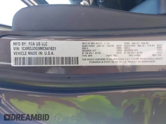 ✅ 2021 Dodge Durango GT Plus • VIN: 1C4RDJDG9MC641631 • Lot: 43292764. Wystawiony na IAAI z przebiegiem 65 315 mil. Bezpłatny archiwum sprzedaży aukcyjnych z USA i szczegółowy raport historii pojazdu na DreamBid. Zdjęcie 9.