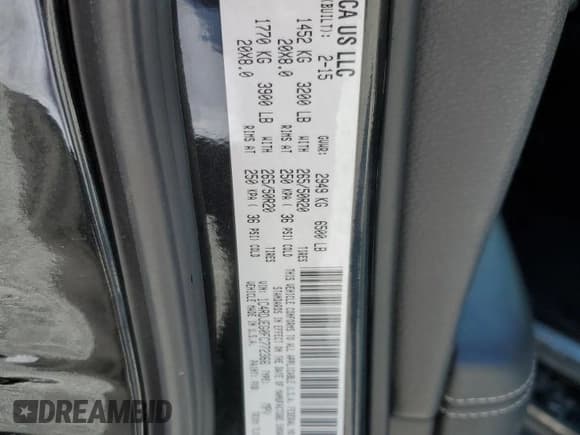 ✅ 2015 Dodge Durango Citadel • VIN: 1C4RDJEG0FC772366 • Lot: 81698985. Listed on Copart with 249,126 mi. Free auction sales archive from the USA and detailed vehicle history report at DreamBid. Image 13.