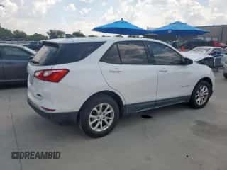 2018 Chevrolet Equinox LS z VIN 2GNAXHEV4J6111511, wystawiony jako Copart lot #81033825 z przebiegiem 105 651 mil mil oraz Szkoda całkowita • Salvage title. Historia ofert i sprzedaży dostępna na DreamBid. Obrazek 3.