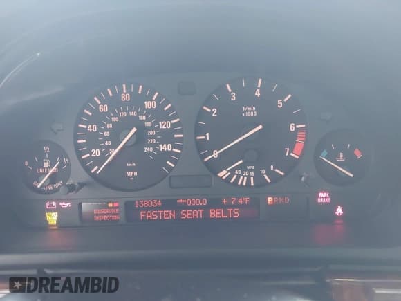 ✅ 2002 BMW 5 Series 525i • VIN: WBADT43492GY43345 • Lot: 42517388. Wystawiony na IAAI z przebiegiem 138 034 mil. Bezpłatny archiwum sprzedaży aukcyjnych z USA i szczegółowy raport historii pojazdu na DreamBid. Zdjęcie 7.