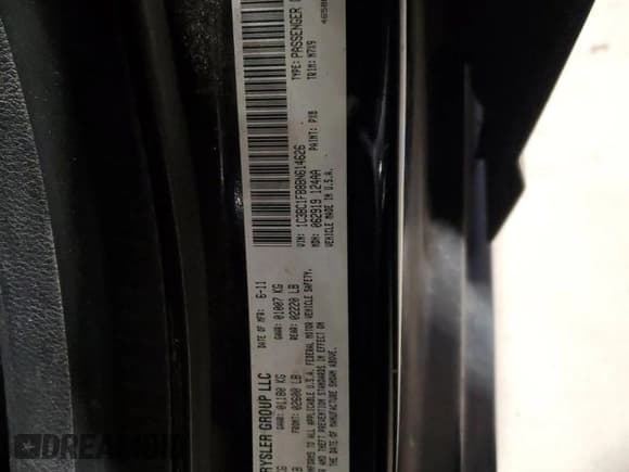 ✅ 2011 Chrysler 200 Touring • VIN: 1C3BC1FB8BN614626 • Lot: 91704445. Wystawiony na Copart z przebiegiem 148 500 mil. Bezpłatny archiwum sprzedaży aukcyjnych z USA i szczegółowy raport historii pojazdu na DreamBid. Zdjęcie 12.